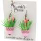 Preview: pink flamingo in grass earrings