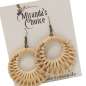 Preview: Earring woven rattan nature