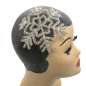 Preview: Fascinator sparkling ice crystal, elegant with glass beads. Handmade. Perfect for Christmas