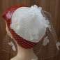 Preview: White Heart Shaped Bridal Hat 02
