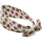 Preview: Bandana red roses on white