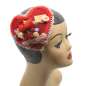 Preview: heart fascinator red vintage