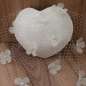 Preview: Forever: bridal fascinator in heart shape with lace and veil