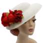 Preview: big hat with red peonies & roses