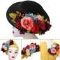Preview: blach vintage hat mixed flowers