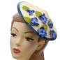 Preview: coolie hat with blue flowers