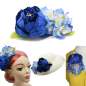 Preview: Blue hair flower & flower Corsage