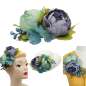 Preview: Turquoise  Hair flower & Corsage flower