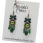 Preview: earrings vintage style emerald green