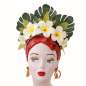 Preview: Bathing Beauty - headdress with frangipanis and leaves