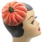 Preview: Fascinator in Orange mit Kürbis - Halloween Herbst 2