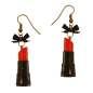 Preview: Lipstick - Earrings in Red Black