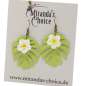 Preview: monstera leaf green frangipani earrings