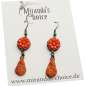 Preview: orange flower earrings