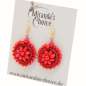 Preview: earring with red beads