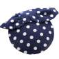 Preview: fascinator dots blue white bow