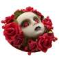 Preview: fascinator halloween rote Rosen puppe spinne rockabilly