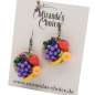 Preview: vintage earrings fruits and rattan