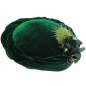 Preview: velveteen circle hat dark green vintage