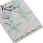 Preview: earrings shell and star fish light blue