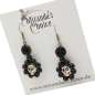 Preview: skull earrings black beads
