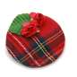Preview: Mini Fascinator Tartan Red Checkered with Roses