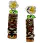 Preview: Hawaii earrings with tiki and Hawaii flower