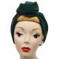 Preview: dressed, as a knot: Dark green turban hair band with wire