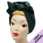Preview: Dark green turban hair band with wire