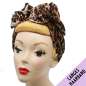 Preview: Leopard pattern turban hair band with wire
