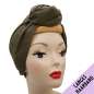 Preview: Olive green turban hair band with wire