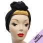 Preview: Black turban hair band with wire