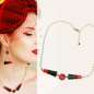 Preview: Wilhelmina Af Fera: Necklace - swinging lipsticks necklace in rockabilly style