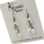 Preview: Rockabilly Earrings with Small Cubes in White