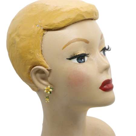 Head: glitter pineapple earrings rose