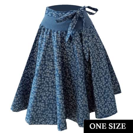 swing skirt Jenas blue flowers