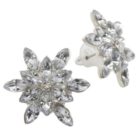 sparkling rhinestone ice crystal earrings