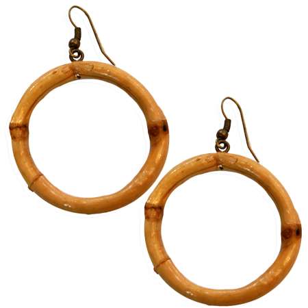 Bamboo Rings - earrings