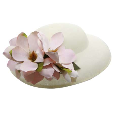 hat summer light white magnolia vintage