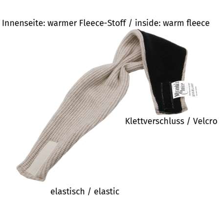 ear warmer wool beige