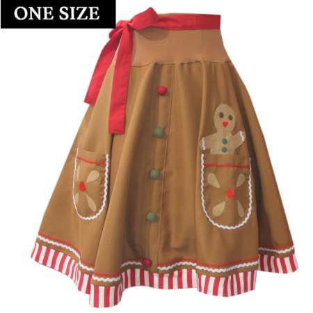 Christmas gingerbread skirt