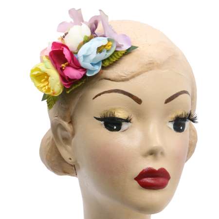 Pastel hair flower & corsage flower