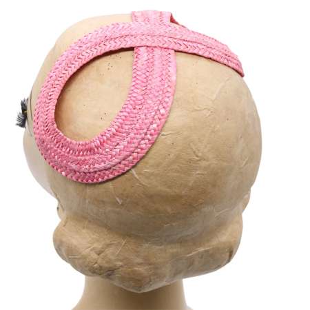 pink infinity straw hat