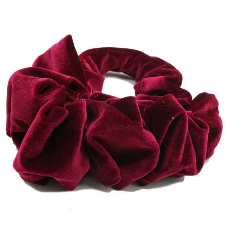 Dark red velvet turban in vintage style