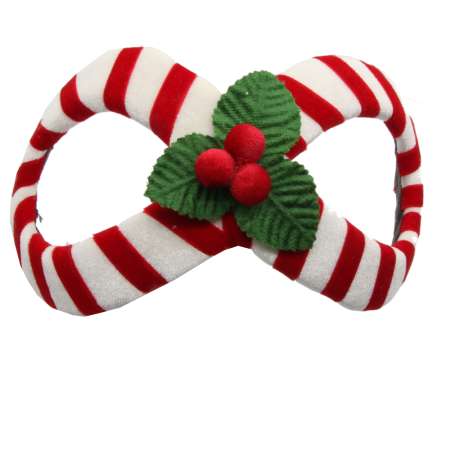 Candy Cane Half Hat "Infinity" - Mrs. Maisel celebrates Christmas