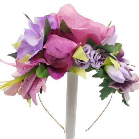 lilac flower crown - big Headdress