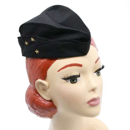side cap black vintage uniform rockabilly