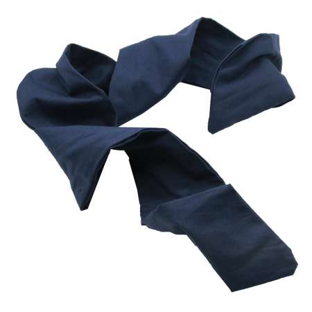 lying: Dark blue turban hair band with wire