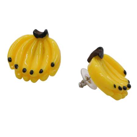 Bananas - Vintage Look Stud Earrings 
