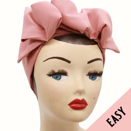 Easy Turban Band vintage in Rrosa